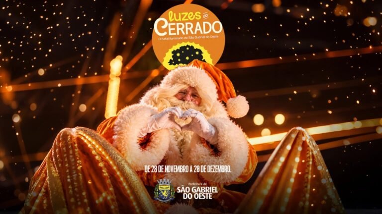 Luzes do Cerrado 2026 promete encantar São Gabriel do Oeste com magia natalina e sustentabilidade
